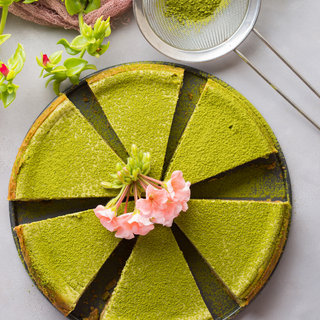 Matcha Cheesecake with Ginger infusion