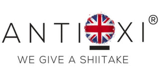 Antioxi Logo with a UK flag over the O